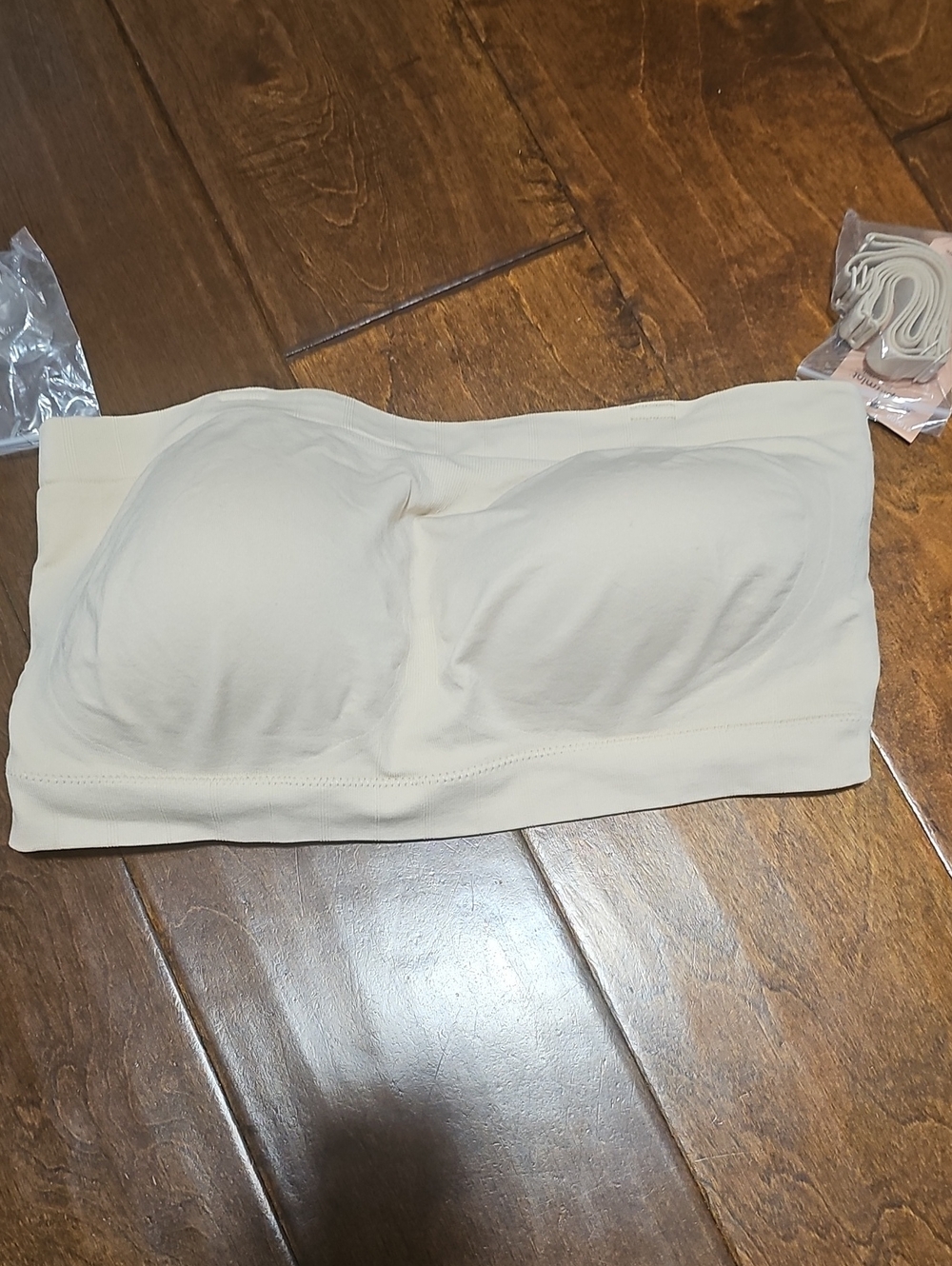 Shapermint 2X Seamless Strapless Bandeau Bra - Cream NWT